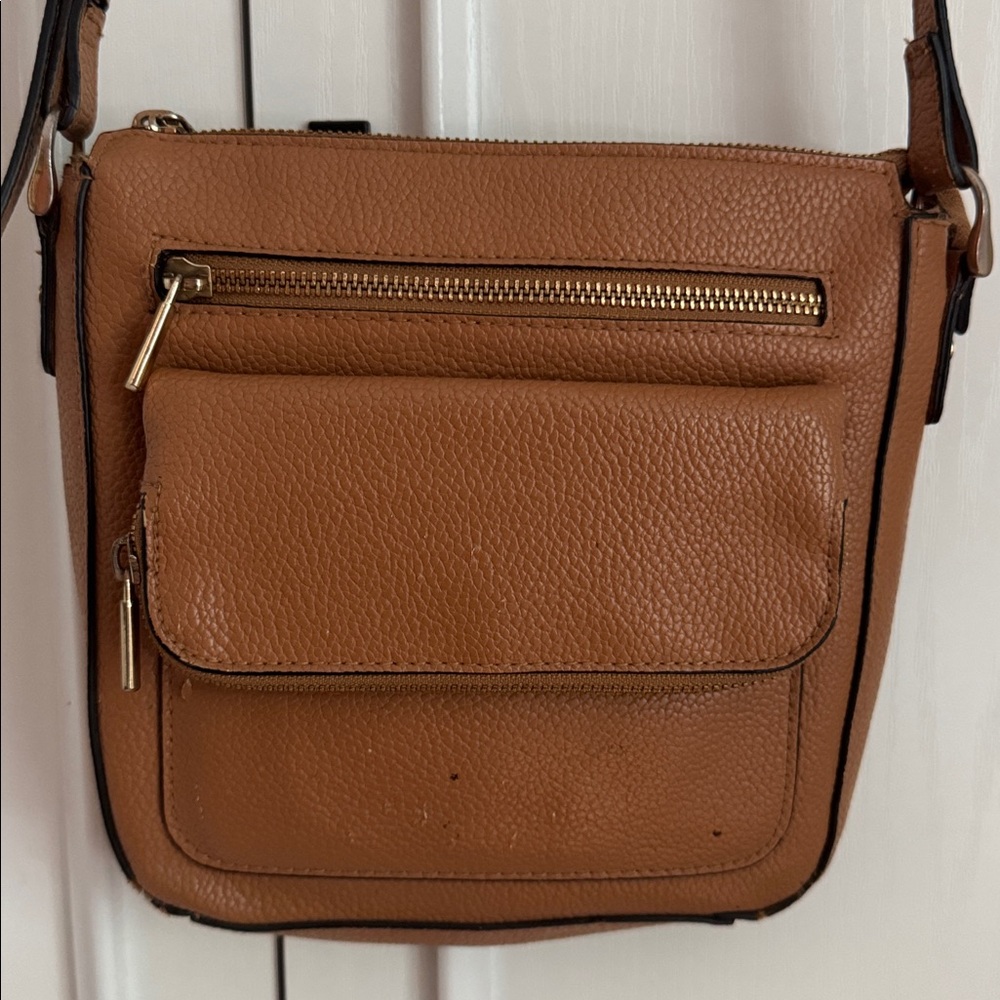 A New Day Tan Crossbody Bag